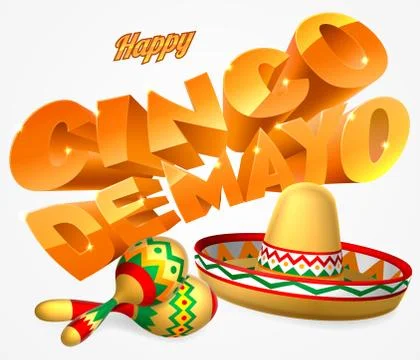 Cinco De Mayo Sign 스톡 일러스트