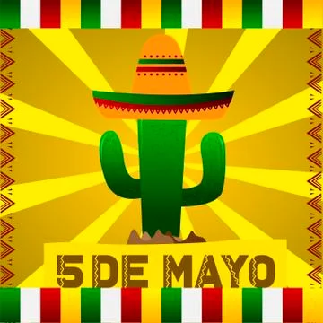 Cinco de mayo template Stock Illustration