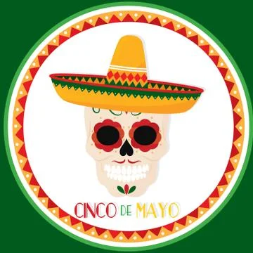 Cinco de mayo template Stock Illustration