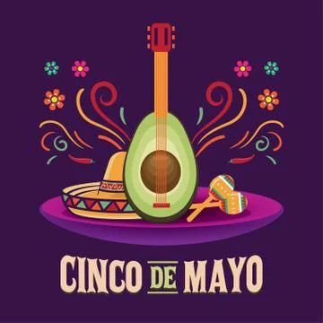 Cinco de Mayo vector illustration, May 5 Stock Illustration