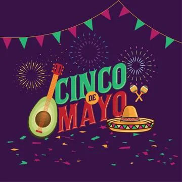Cinco de Mayo vector illustration, May 5 Stock Illustration