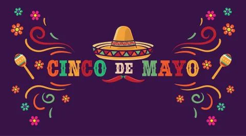 Cinco de Mayo vector illustration, May 5 Stock Illustration