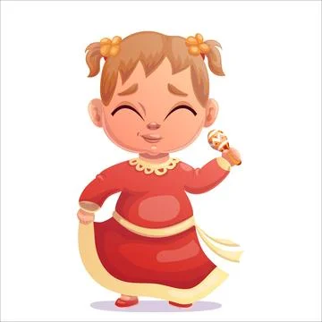 Cinco de mayo. Vector illustration of a dancing child at Cinco De Mayo Stock Illustration