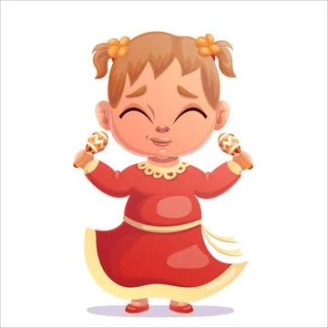 Cinco de mayo. Vector illustration of a dancing child at Cinco De Mayo Illustrazione stock