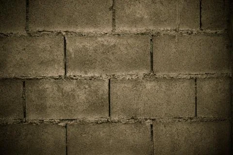 Cinder block wall background and texture Stock Photos