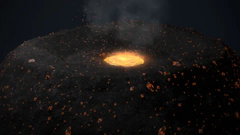 Cinder Cone Stock Footage 134663486