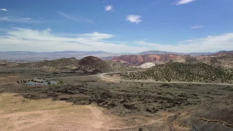 Cinder Cone Trail and volcano, Snow Canyon State Park and Santa Clara Volcano. Stock Footage 156063198