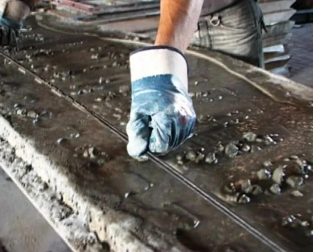 Cinder panel making Stock Footage 540852