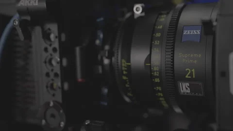 Cine camera and lens setup Stock Footage 273464936