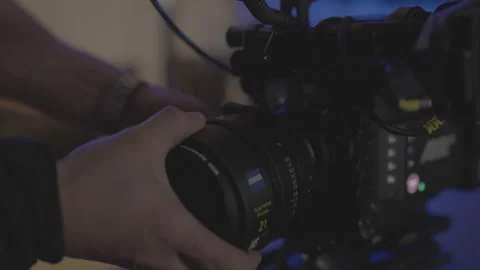 Cine camera and lens setup Stock Footage 273465128
