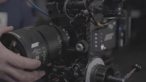 Cine camera and lens setup Stock Footage 273468254