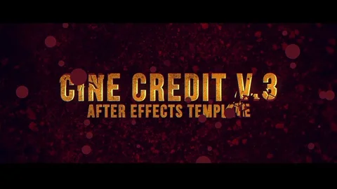 Cine Credit V.3 After Effects stock