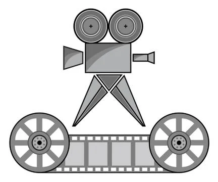 Cinecamera 库存插图