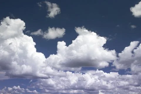 Cinecmatic Colored Sky With Clouds - Summer Blue Sky Stock Photos
