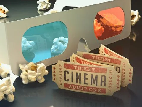 Cinema 3d Stock Illustration