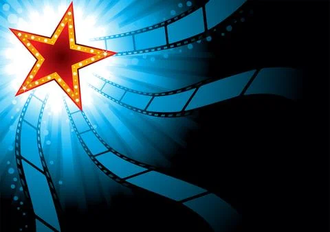 Cinema abstract background Stock Illustration