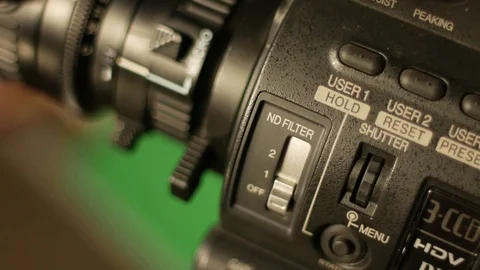 Cinema broadcast TV camera Stock Footage 75825452