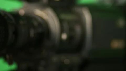 Cinema broadcast TV camera in motion Stock Footage 75825345