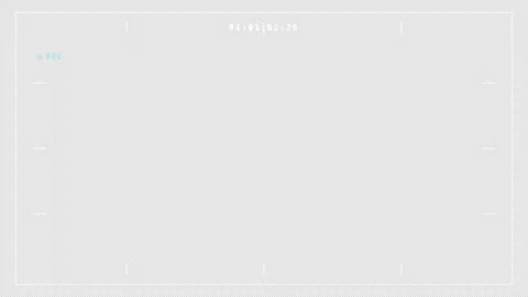Cinema Camera Anamorphic Frame Marks Overlay Alpha Channel Video stock 342718731