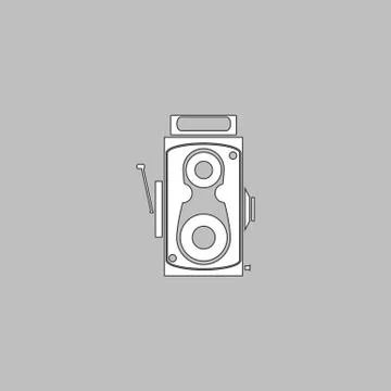 Cinema camera computer symbol Stock Illustration