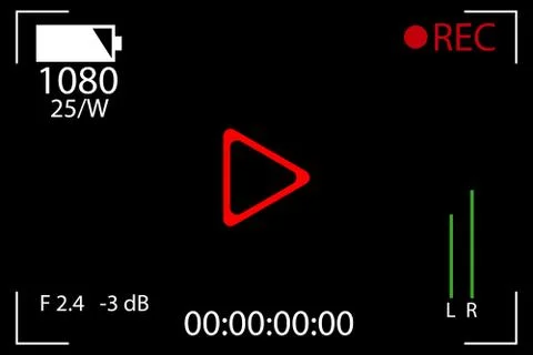 Cinema camera icon, flat design best vector icon. Stock Illustration