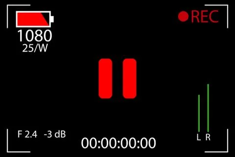 Cinema camera icon, flat design best vector icon. Stock Illustration