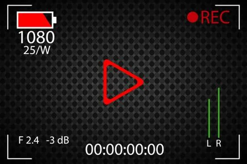Cinema camera icon, flat design best vector icon. Stock Illustration