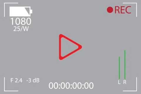 Cinema camera icon, flat design best vector icon. Stock Illustration