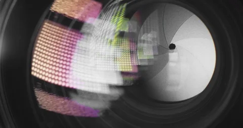 Cinema camera lens Stock Footage 97924461