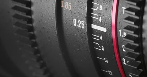 Cinema camera lens Stock Footage 97924484