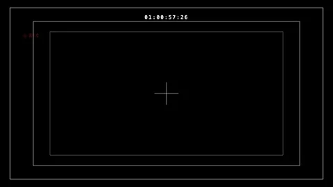 Cinema Camera Safe Action Title Frame Overlay On Black Background Видео 342718598