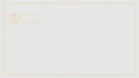 Cinema Camera Scene Take Slate Overlay Alpha Channel Video stock 342718759