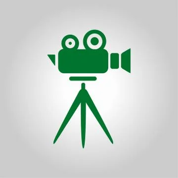 Cinema camera symbol Stock Illustration