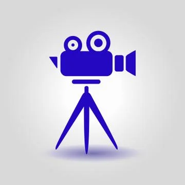 Cinema camera symbol Illustrazione stock
