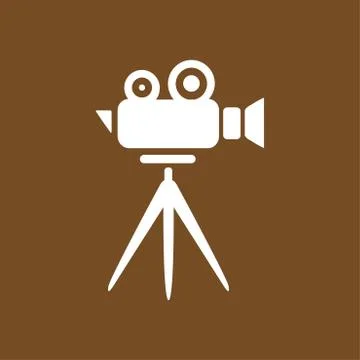 Cinema camera symbol Stock Illustration