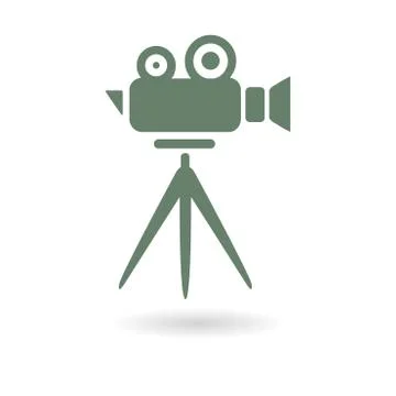 Cinema camera symbol. Stock Illustration