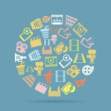 Cinema circle Stock Photos