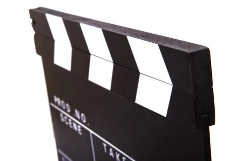 Cinema clapper board Stock Photos