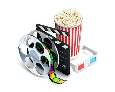 Cinema Concept Realistic Stock Illustration