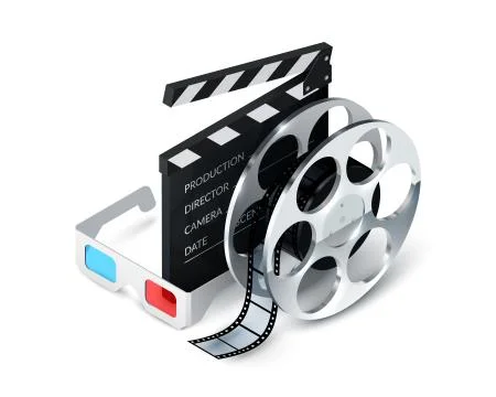 Cinema Concept Realistic Stock Illustration
