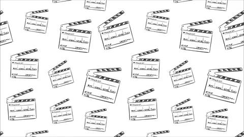 Cinema cracker on white backgrounds Stock Footage 121353275