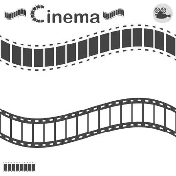 Cinema design elements Illustrazione stock