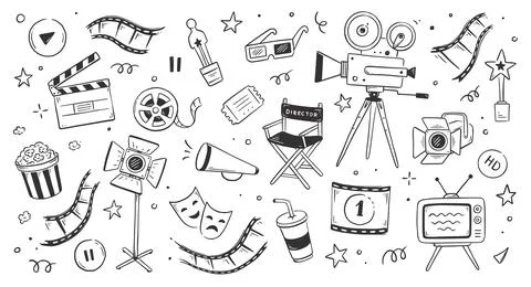 Film Sketch Illustrations ~ Stock Film Sketch Vectors