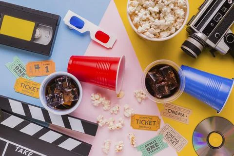 Cinema elements Stock Photos