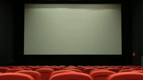 Cinema empty Center MS Stock Footage 33477901