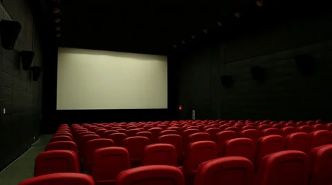 Cinema empty side back 001 level Video stock 32482517