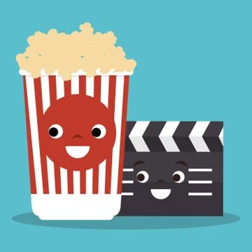 Cinema entertainment elements icons イラスト素材