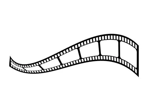 Cinema Film Strip Frames Vector Icons, Movie Photography and Picture Effect.. Ilustración de archivo
