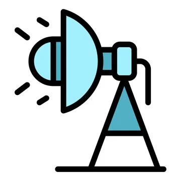 Cinema flash light icon vector flat Ilustração Stock