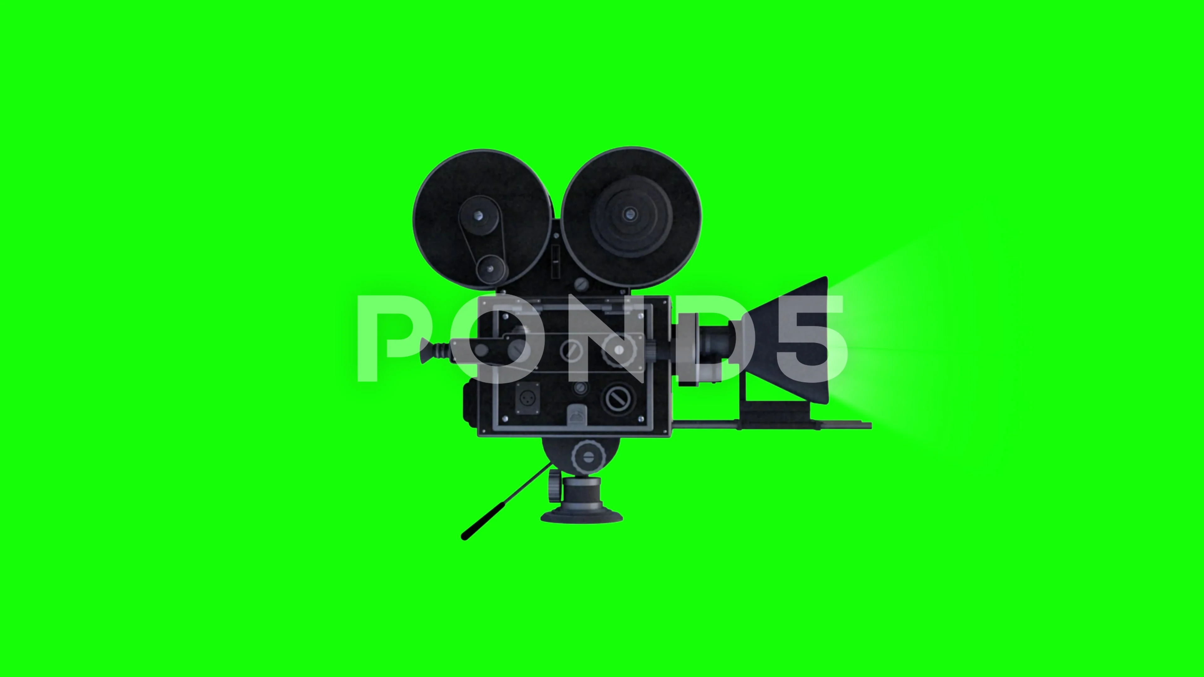 Film Reel Effect on Green screen, movie , Stock Video